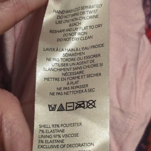 ANTHROPOLOGIE‎ Soleil Slim Strapless Midi Dress L and XL Ruched Mesh Pink Floral - Picture 12 of 16